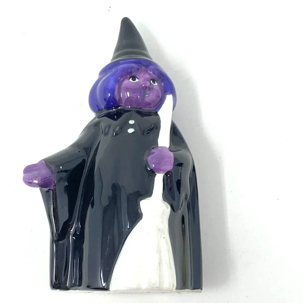 Target Small Ceramic Witch Figural Broomstick Hyde and EEK! Boutique™ As Is